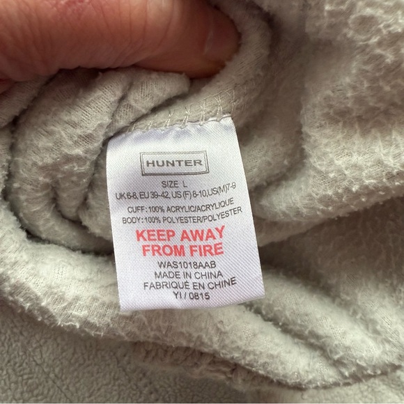 Hunter Light Gray Knitted Cuff Socks - Picture 3 of 5